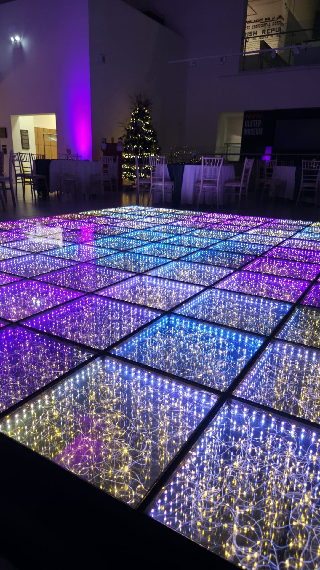 LED Infinity Dancefloor at Northern Ireland Wedding
