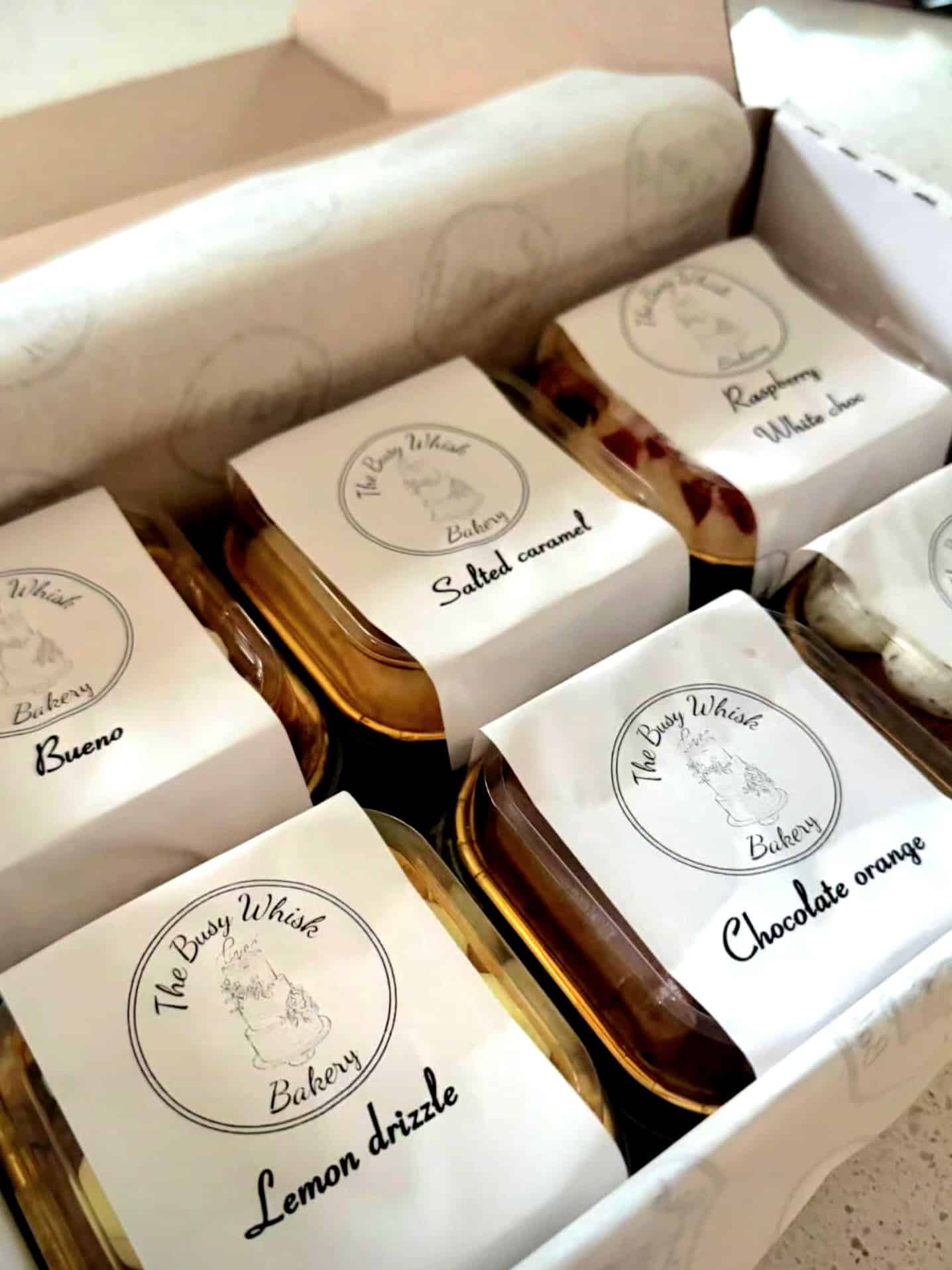 Cake sample boxes